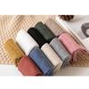 1 Pair Women  Socks Autumn Winter Pure Cotton Solid-color Mid-tube Warm Long Socks