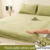 2025 Autumn/Winter New Single Milk Velvet Thickened Bed Sheet, Mattress Protective Cover, Coral Velvet Bed Shee