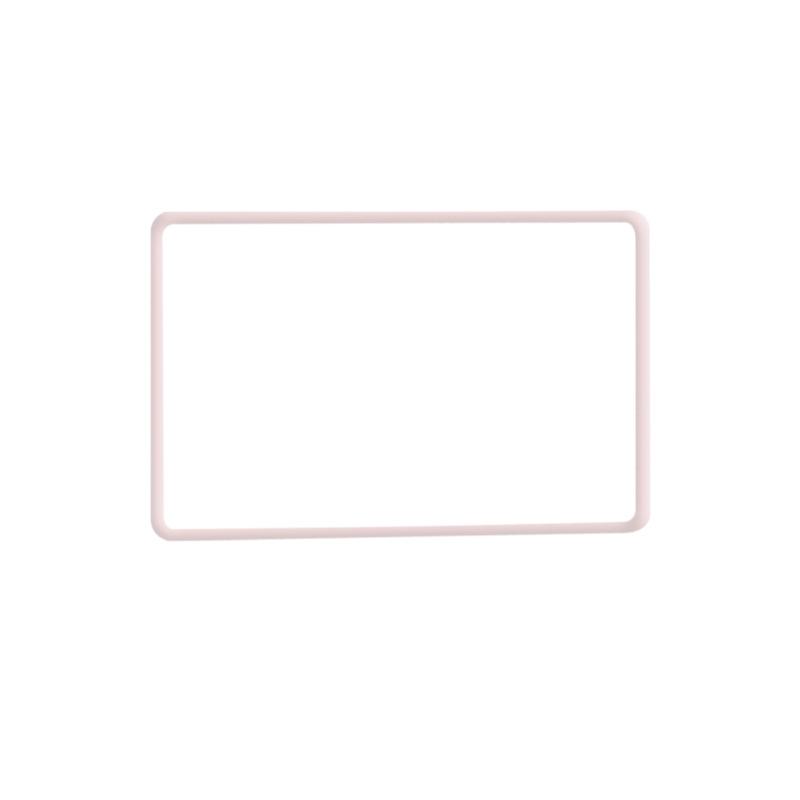 

Подходит для модели Tesla 3 Y, защитная пленка для экрана, силиконовая рамка, защита от столкновений, модификация внутреннего украшения автомобиля розовый