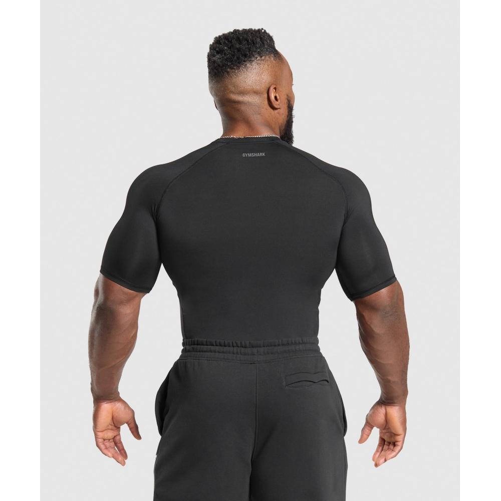 Gymshark Tričko ElementT Baselayer černé A2b4c Bb2j