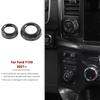 Four-wheel Drive & Trailer Switch Knob Trim Ring For Ford F150 +Carbon Fiber