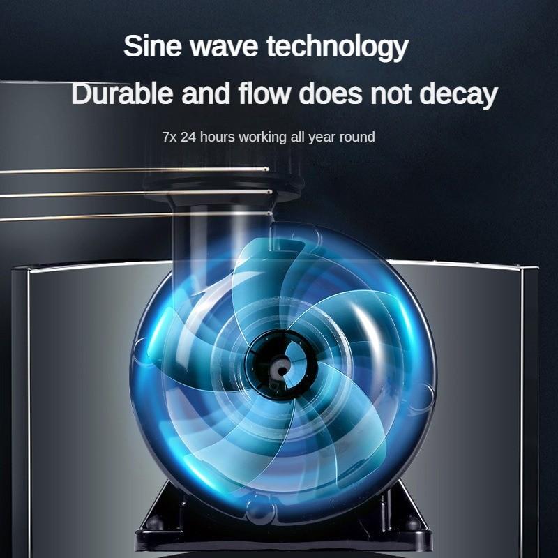 DC Fish Tank Variable Frequency Water Pump Household Ultra Quiet Submersible Pump Aquarium Circulating Filtration Pump