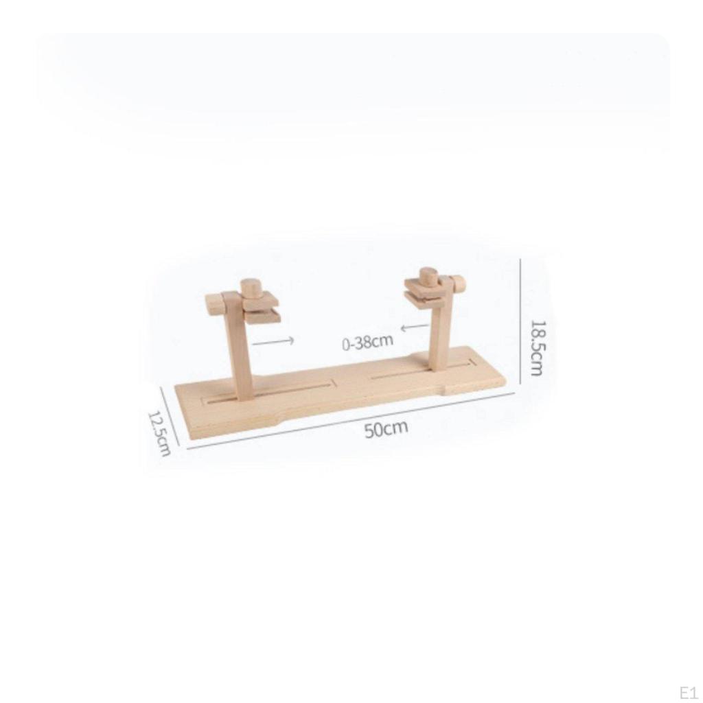 Beech Wood Embroidery Stand Reliable Table Base Handmade Craft Tool for Tabletop