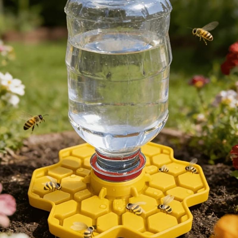 3D Printed Bees Water Feeders Safe Drinking Dish Safe Honeybees Drinking Station for Garden Patio Beekeeping Supply