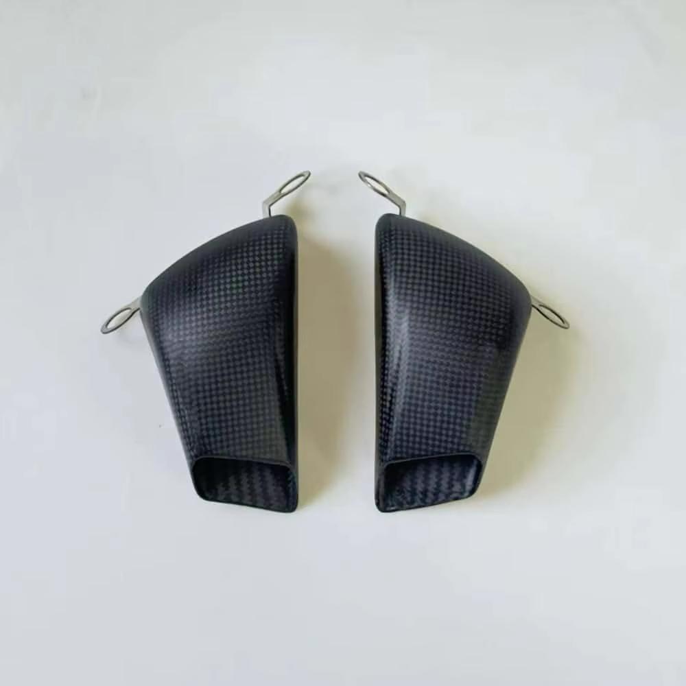 Carbon Fiber 100MM Motor Front Caliper Radiator Cover Air Ducts Brake Cooling For APRILIA RSV4 TUONO V4 Dorsoduro 900 1000 1200 matte