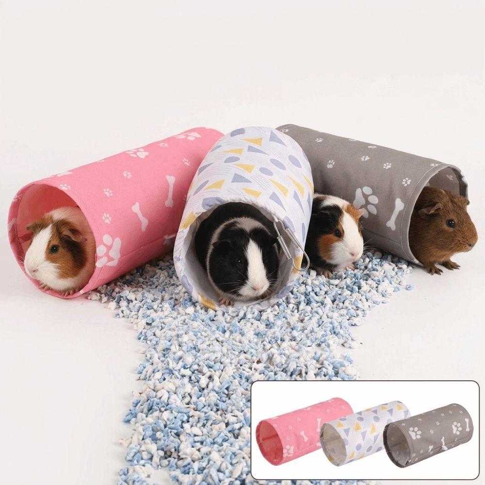 Tunnel Design Guinea Pig Tunnel Breathable Small Pet Hiding Toys Dutch Pig Toys  Small Pets