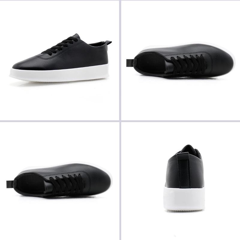 Wow Oh Men's Korean Style Trendy White Skate Sneakers – New, Breathable, Casual Sports Shoes In Extra Large Sizes
