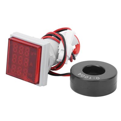 Multifunction Digital Meter Square 3 Digit Display AC Voltage Current Hertz Tester