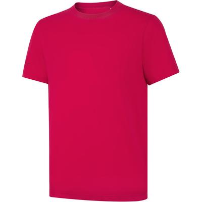 Li Ning Group Purchase Series Solid Color Round Neck Comfortable Breathable Versatile Short Sleeve T-Shirt Men Tops Bull-Red AHSUA49-3