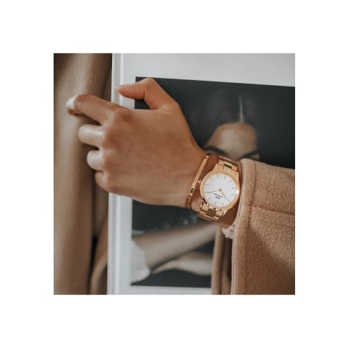 [Official Shop/2-Year Warranty/Authentic Import] Daniel Wellington DW Men's Iconic Link 40mm Watch, Stylish and Popular for Business, Available In Ros