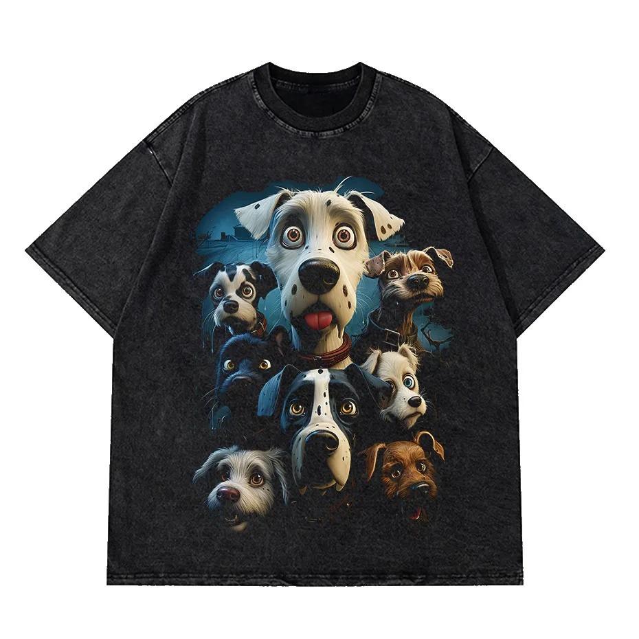 Oversized Loose Washed Cotton T-shirt Men and Women Can Be Short-sleeved Round Neck Fashion Arrival of Summer T-shirts