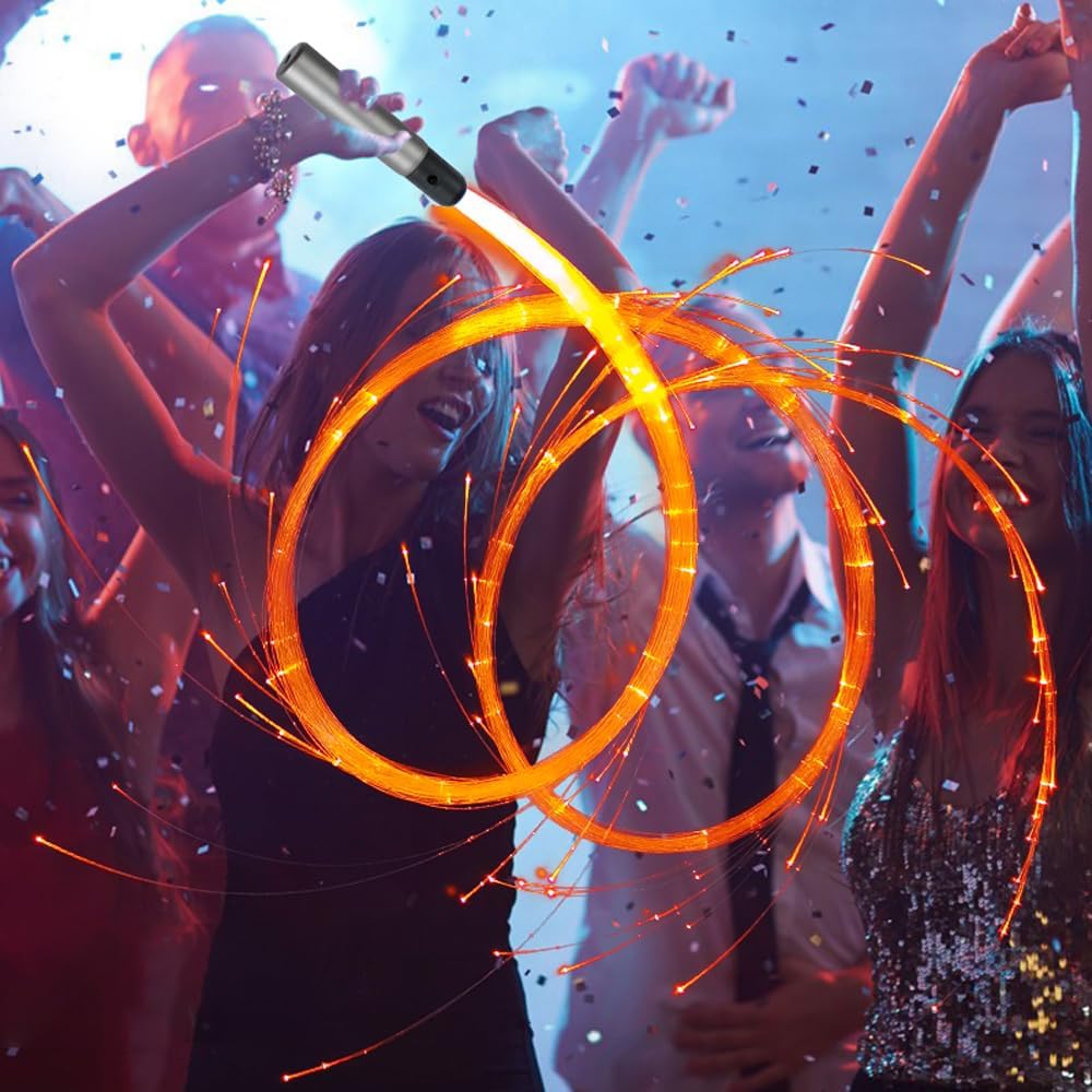 Space Whip (7 Colors 23 Modes) Led Fiber Optic Whip Rave Toy,EDM Events,Dance Festival