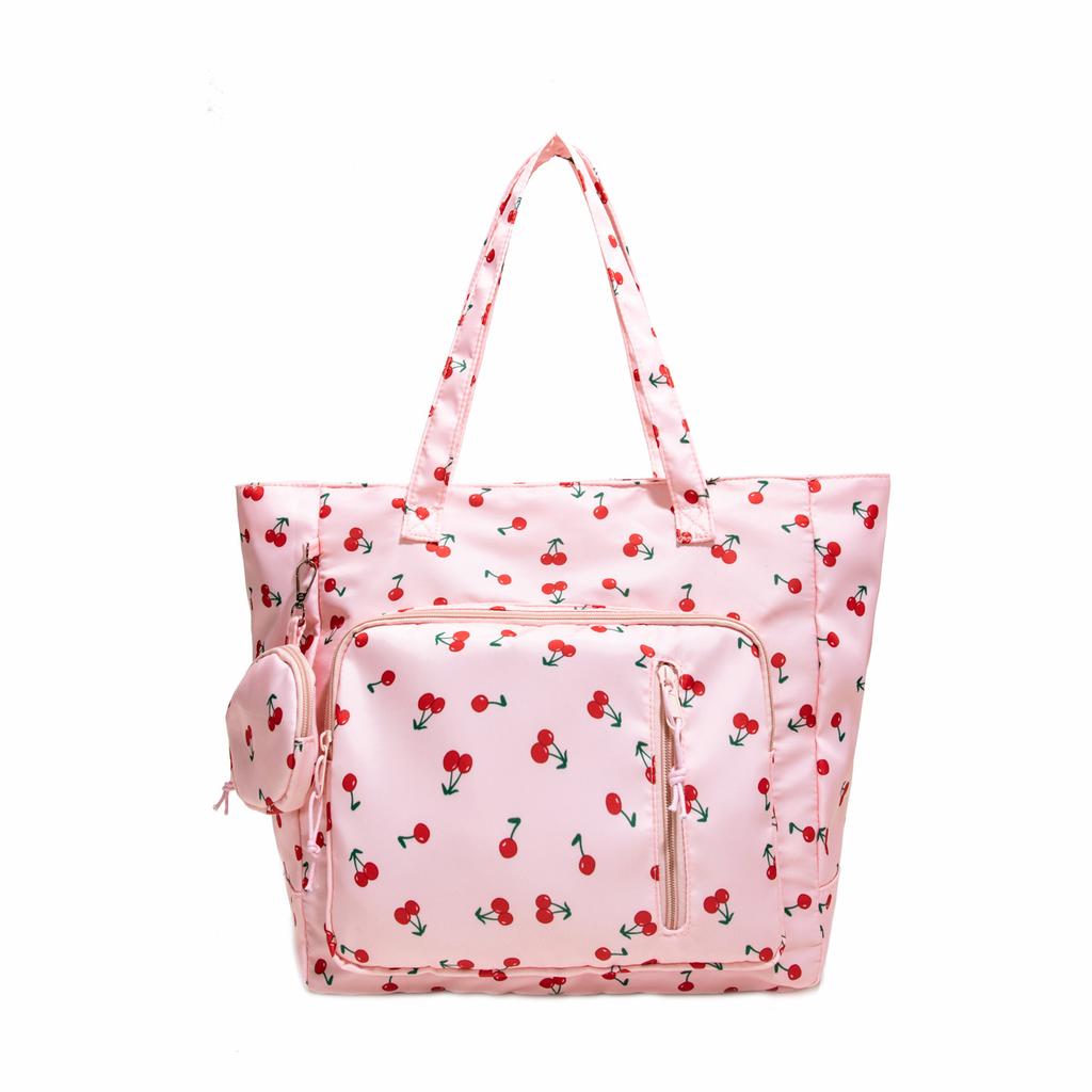 2025 New Fashionable Foreign Floral Large-capacity Shoulder Bag Simple and Portable Autumn and Winter Versatile Trend Handbag