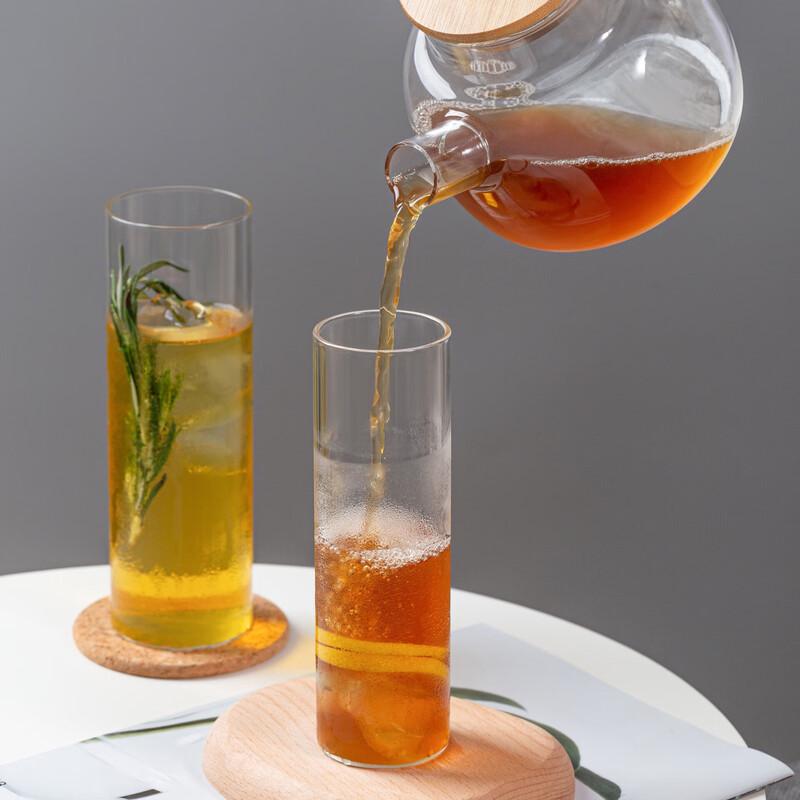 High Borosilicate Straight Collins Glass Tumblers (Set of 5)