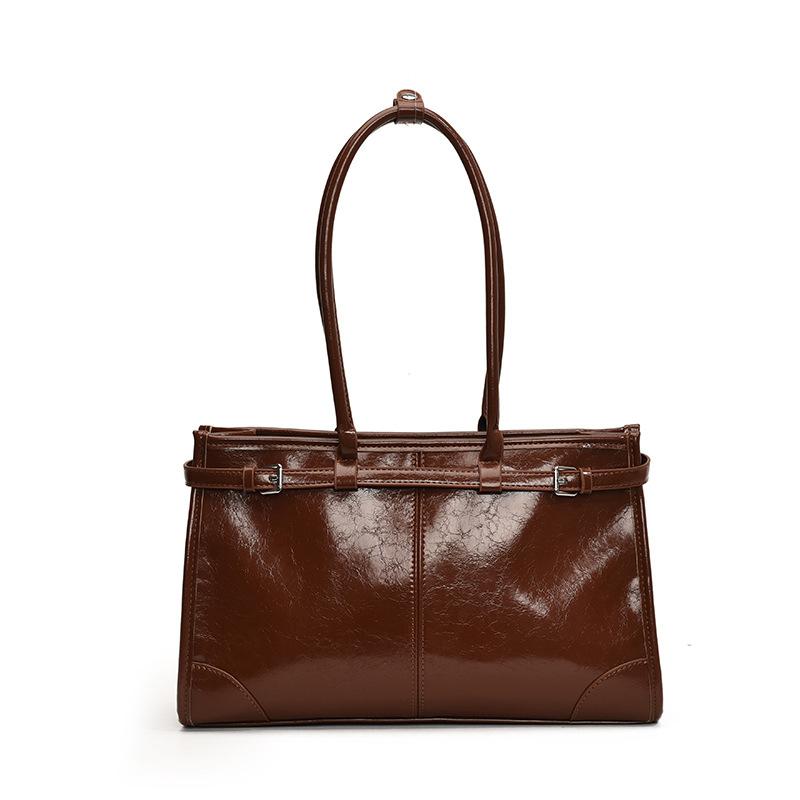 Retro Commuter Texture Fashionable Large-capacity Bag Women's Autumn and Winter New Shoulder Bag Portable Tote Bag