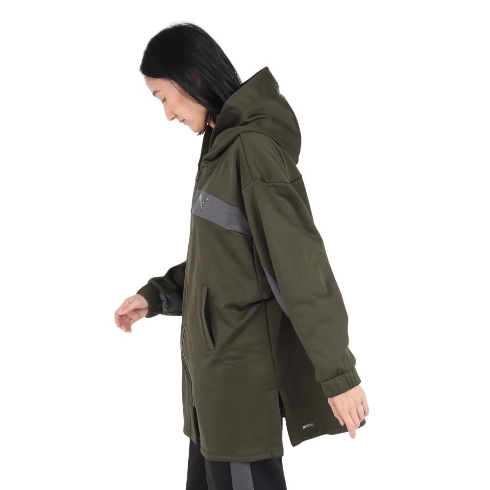 PUMA TRN EDGE PERFORMANCE Dark Olive Hoodie, Women's, Quick-Drying Fleece-Lined Jacket, 526097, Fall/Winter 2024, (70)