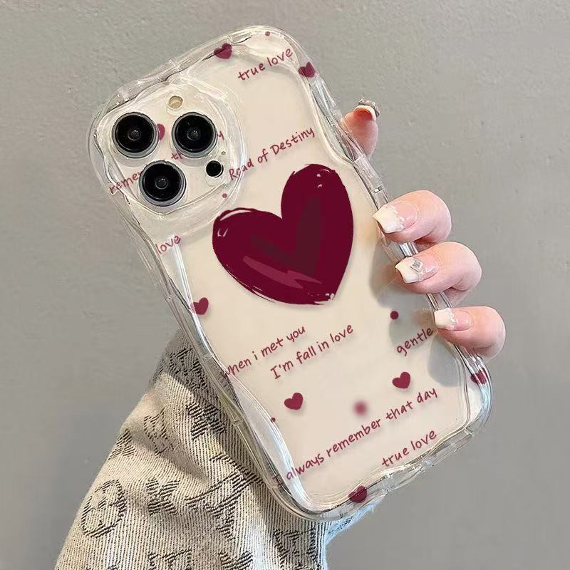 Curved edge is suitable for iphone17promax mobile phone case 11 transparent Apple 16 anti-drop 14pro Japan and South Korea 13/15