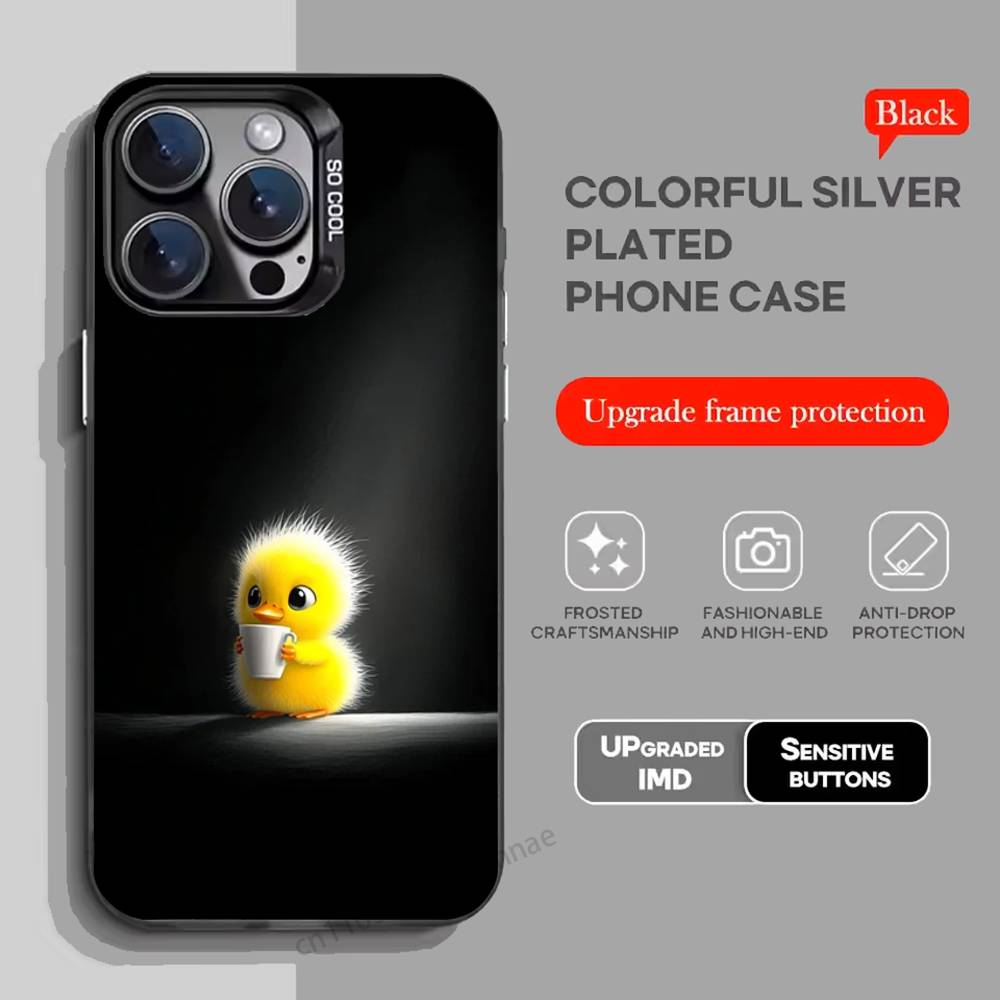 Yellow Duck Phone Case for iPhone 17 11 12 Pro Max Plus Mini Air SE 16e 14 15 16 13 Soft Shell