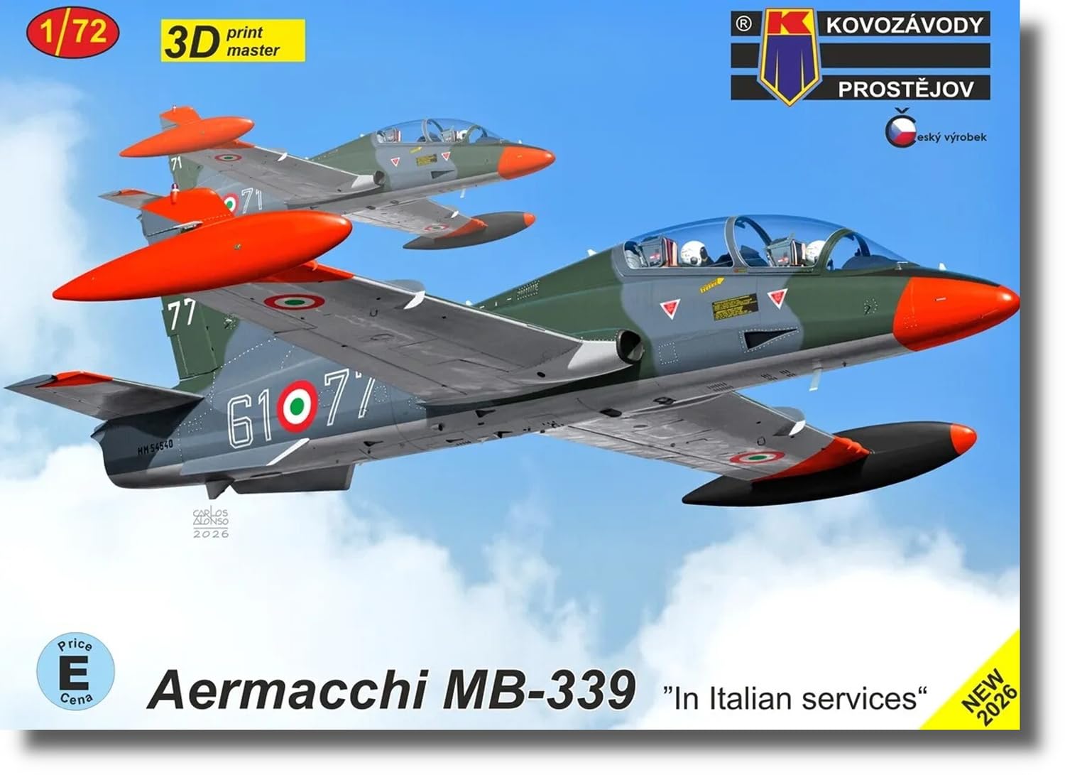KP Models Aermacchi Итальянский пластиковый модельный набор KPM0527 1/72 MB-339 (Самолет)