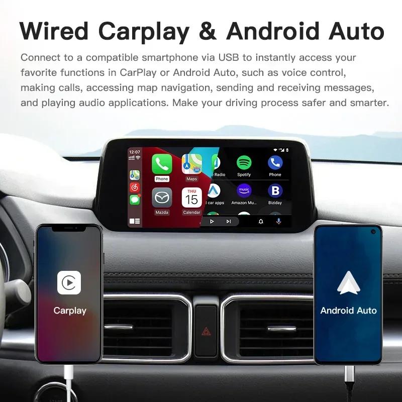 CarPlay Android Auto USB Adapter Hub for Retrofit Mazda 6 Mazda 3 Mazda 2 CX30 CX5 CX8 CX9 MX5 miata TK78669U0C Kit