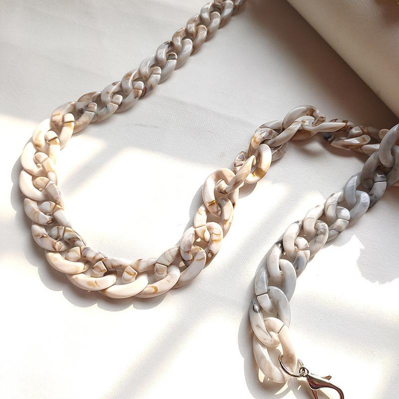Acrylic Resin Chain Strap for Vintage Shoulder Handbags