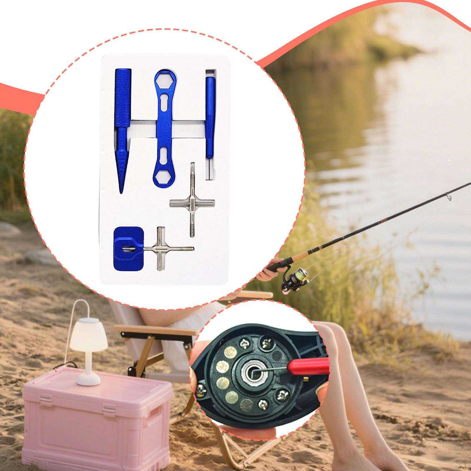 

Набор для обслуживания рыболовной катушки, Инструменты для подшипников, Оборудование синий