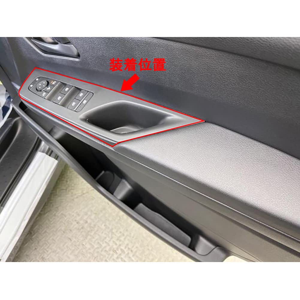 RUIQ Nissan Serena C28 Series Exclusive Interior Front Door Door Window Button Switch Panel Cover Garnish Nissan Serena Exclusive Design (Satin