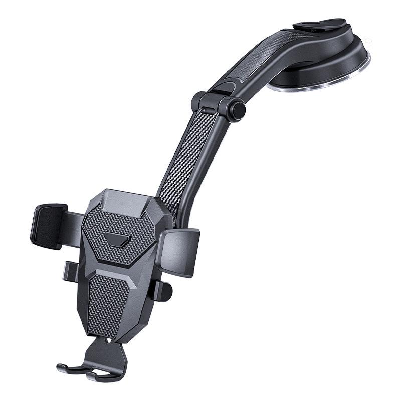 Telescopic Automatic Locking Car Phone Holder with Suction Cup & Air Vent Mount