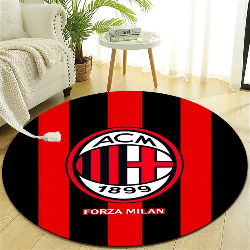 1pc Football Team (7) Design Printed Area Round Carpet for Bedroom Living Room Home Decor Rugs Mat Non Slip Mat Rug for Bedside