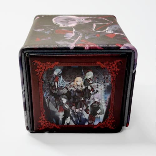 BanG Dream Ave Mujica Deck Case, Horizontal, Magnetic, PU Leather, Card Storage, Sleeve Compatible, for Yu-Gi-Oh!, Pokemon, and Duel Masters Cards (Pr