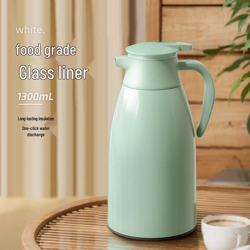 High-Capacity Smart Insulated Kettle and Thermos Bottle 1300ml with Vacuum Liner