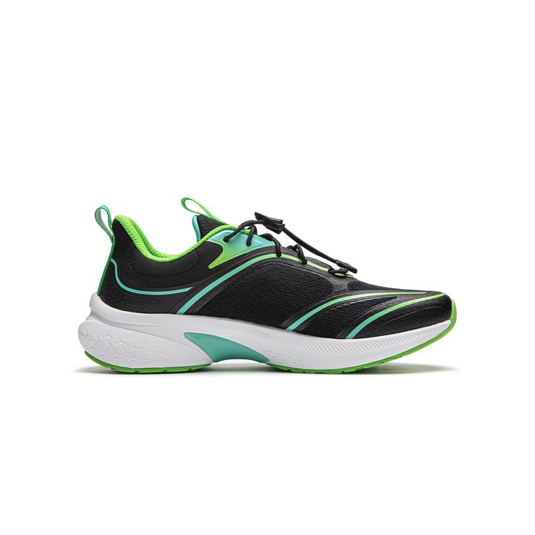 Li Ning Kids Comfortable Soft Sports Rebound Low Top Running Shoes Kids Running Shoes Black YKFU044-3