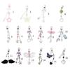 Heart Star Beaded Keychain Pendant Cute Decoration Pendant Keyring Charm