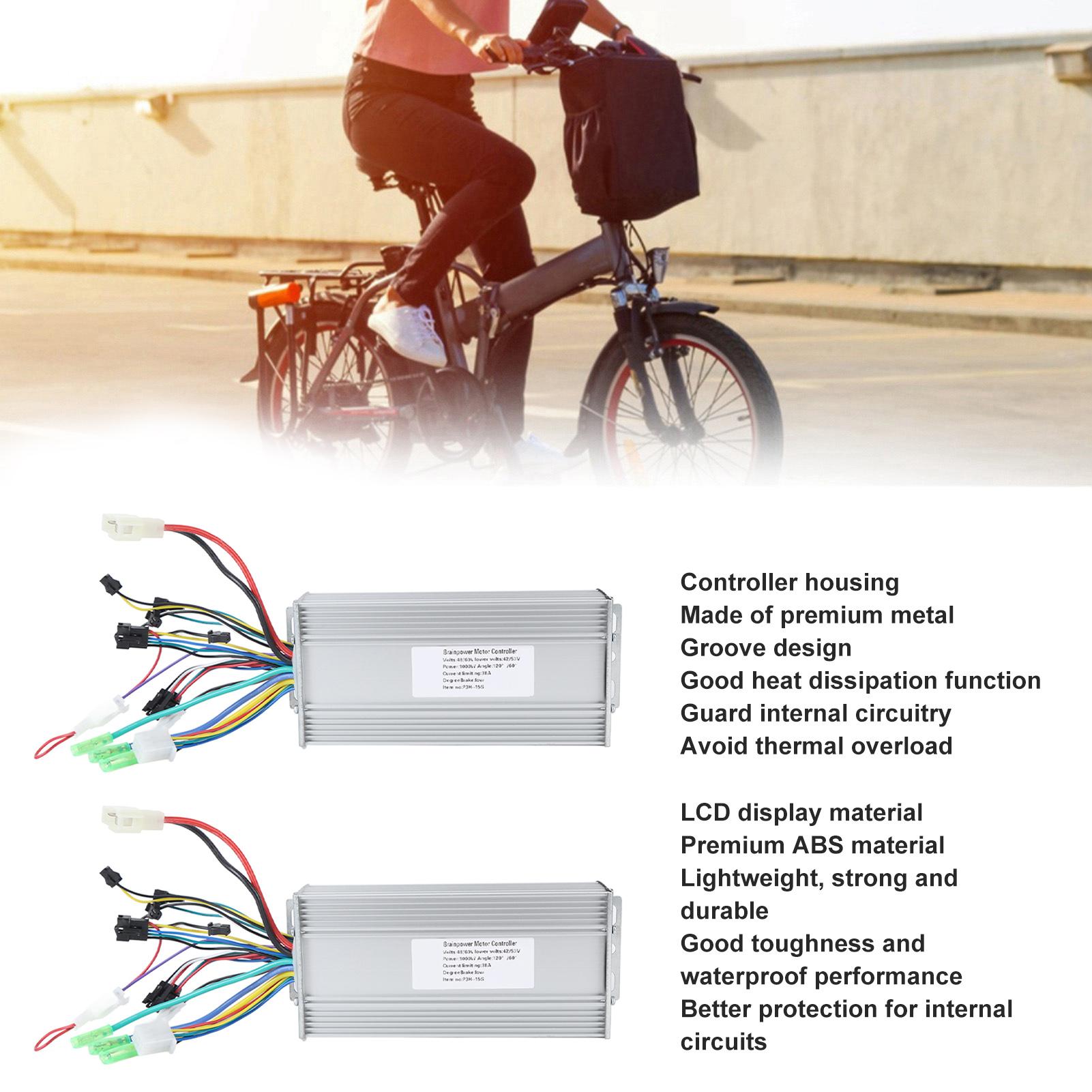 Electric Bike Conversion Kit Professional 48V 60V 1000W Controller P3H LCD Display Kit for Electric Bike Scooter