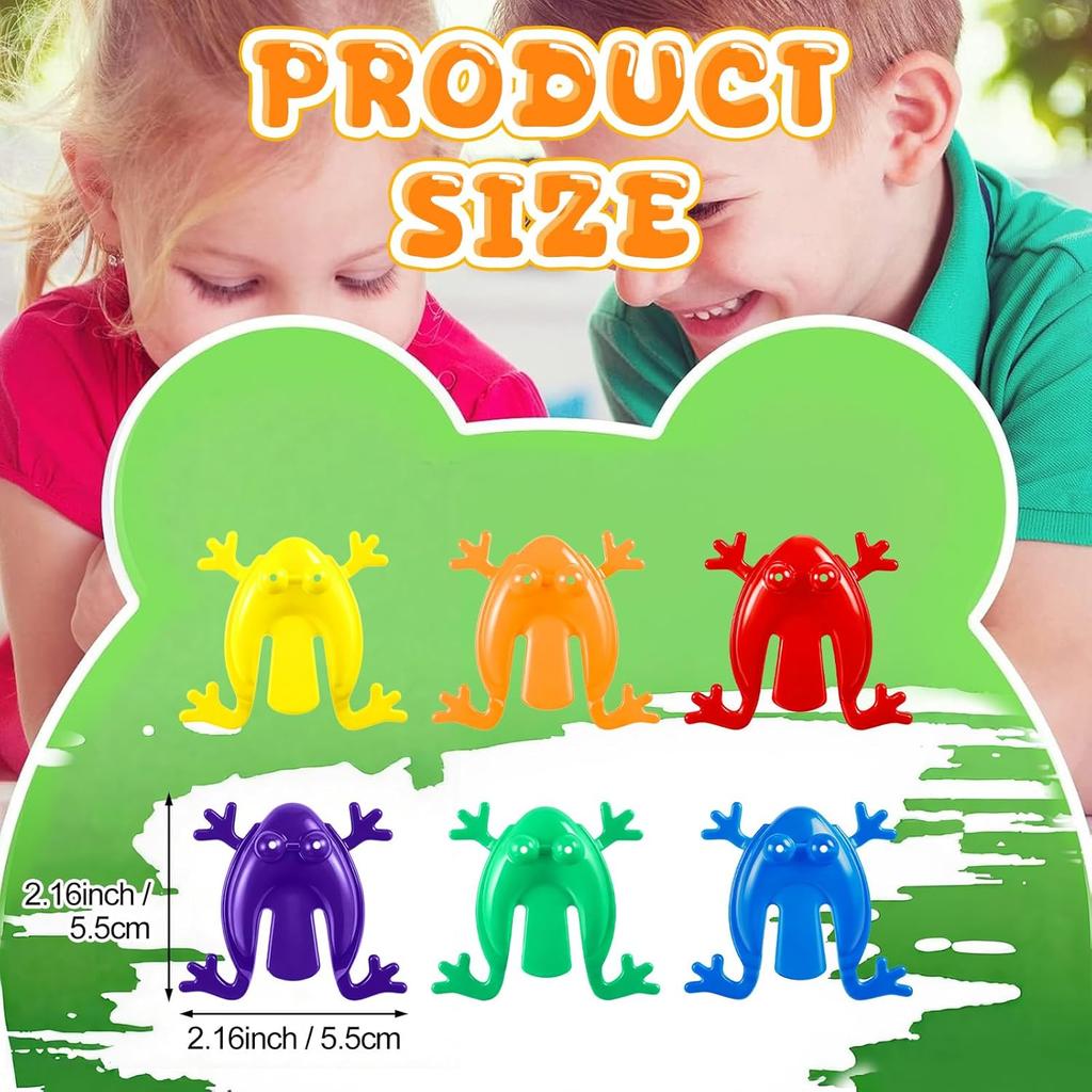 10/20Pcs Jumping Frog Bounce Fidget Toys For Kids Novelty Assorted Stress Reliever Toys For Children Birthday Gift Party Favor