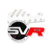 Metallic SV SVR Badge Sticker Car Front Grille Decorative Sticker