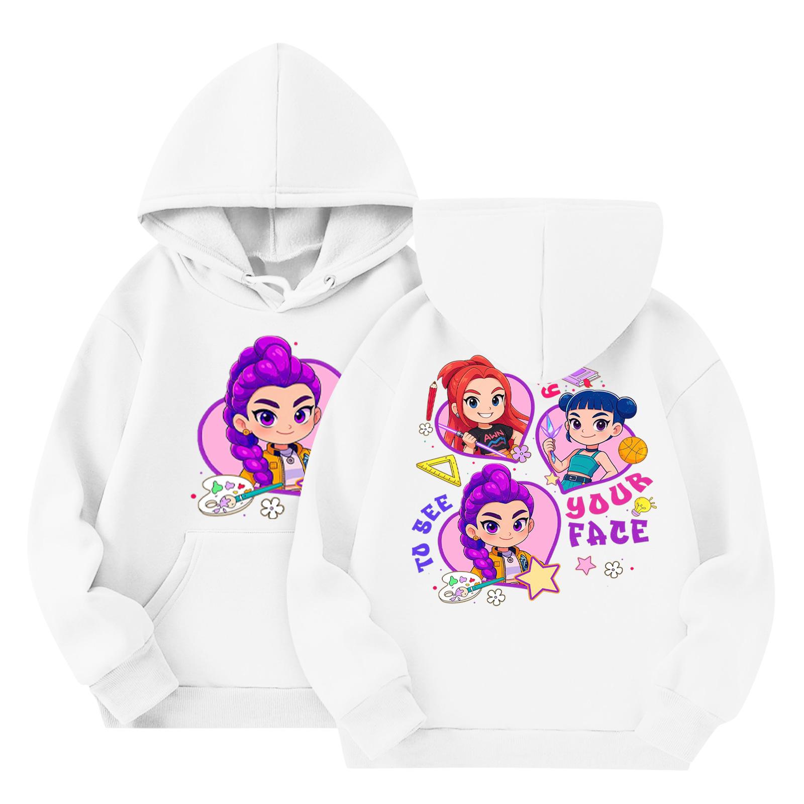 

Детская мода Легкий пуловер с длинным рукавом с карманами Толстовка с принтом 130