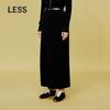 LESS 2024 Spring Cotton Nylon Casual Long Skirt