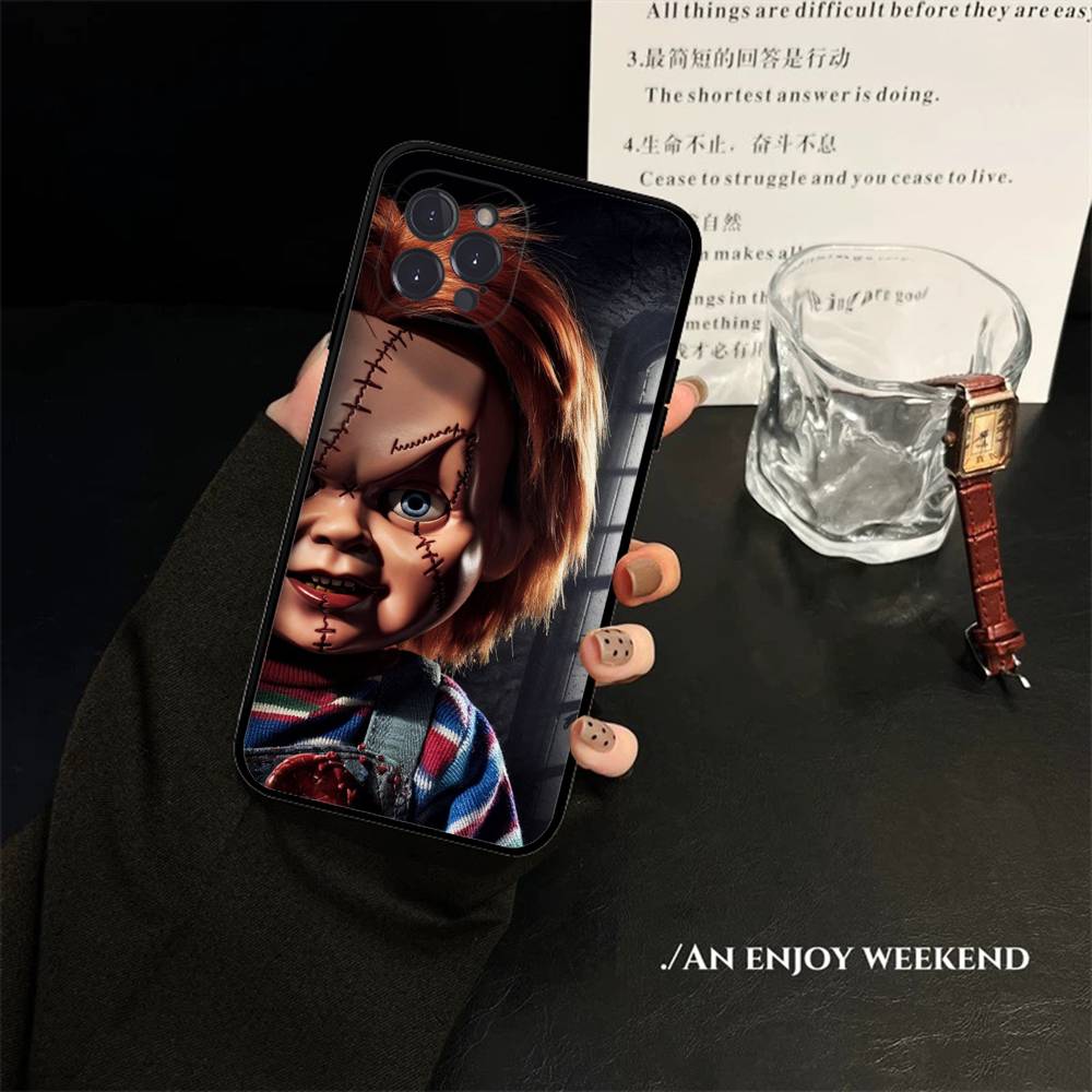Horror Chucky Doll Phone Case For IPhone 14 Plus 13 Mini 11 16 15 17 Pro Max Protection Shockproof