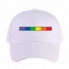 Subtle Rainbow Gay Pride Flag Strip Subtle Minimalist Pride Cap Women Unisex Adult Adjustable Printed Baseball Caps Trucker Cap