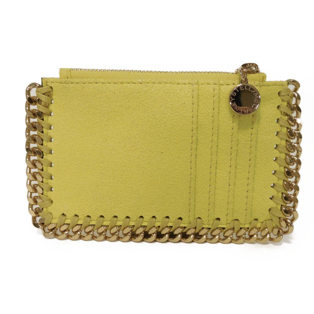 Used 10316 Falabella Zip Card Holder 422364 W9355 7330 7943 Current Shaggy Yellow Canary Excellent Condition Women's