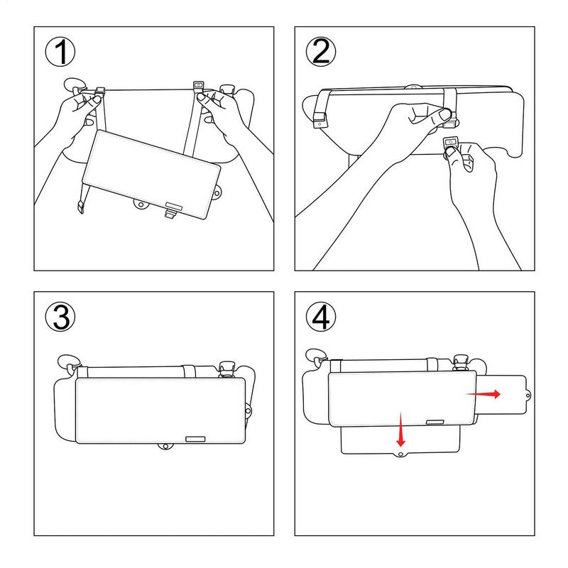 Extended Sun Visor For Car Car Visor Sunshade Extender Anti-Glare Window Shade Blocks UV Rays Side Windshield Sunshade For Front