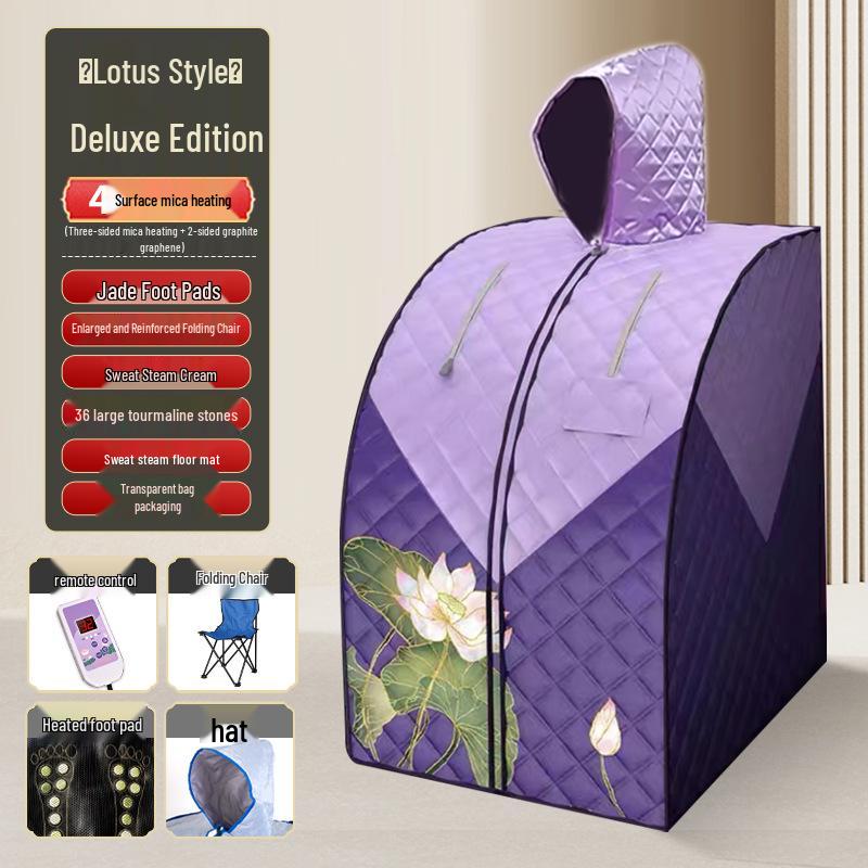 Portable Infrared Sauna Box for One Person - Home Use