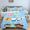 Octonauts Bedding Set Simba Anime and Cartoon 3D Children'S Duvet Cover Set  King Size Bedroom Comforte Cute Printed