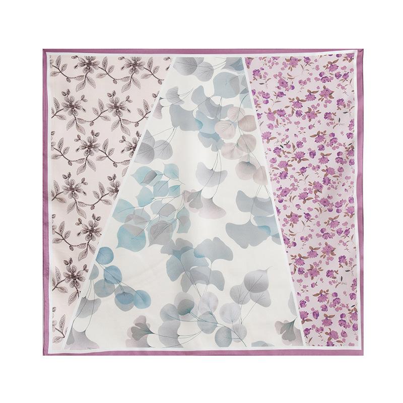 

70 satin 100% silk square scarf double-sided two-color premium versatile scarf