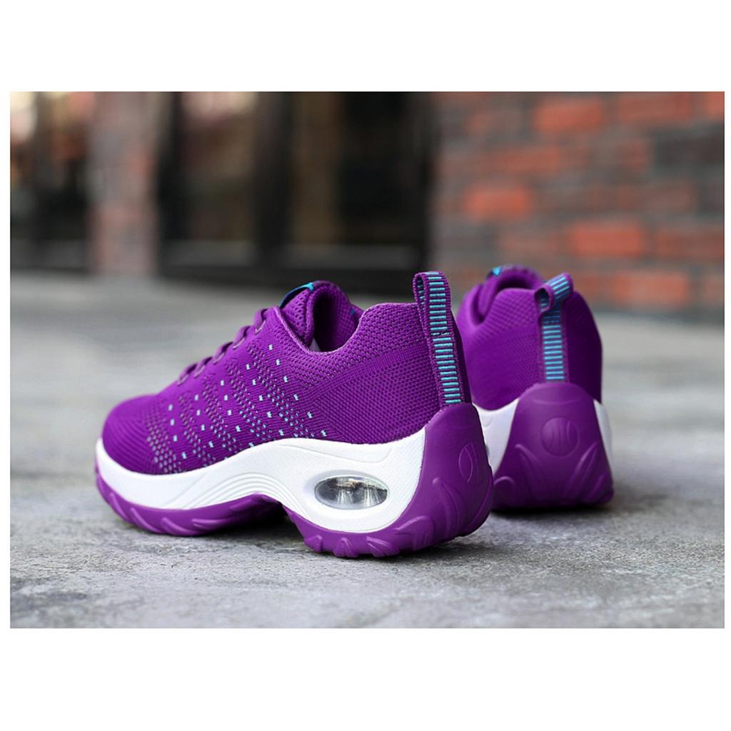 Women's Fall New Arrival: Flyknit Mesh Breathable Sneakers, Trendy Thick Sole Casual Shoes
