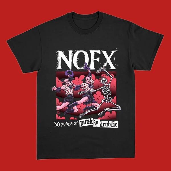 Футболка унисекс NOFX, полный размер от S до 4XL, черная, хлопок, TT1250 M