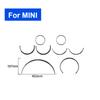 Car Interior Speedometer Radio Air Vents Panel Real Carbon Fiber Sticker For Mini Cooper R56 R55 R57 2007-2010 Accessories Set
