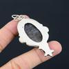 Sisters Day Sale 925 Sterling Silver Natural Fume Agate Flower Pendant Jewelry