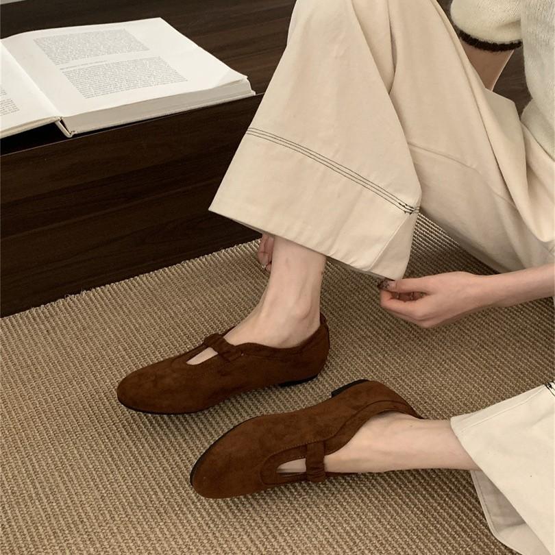 Vintage Mary Jane shoes Mori round head single shoes women's 2025 autumn and winter new design leopard print flat grandma shoes